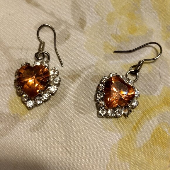 Novica Jewelry - NOV BIRTHSTONE HEART EARRINGS.